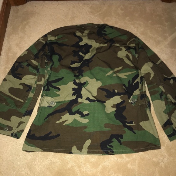 Army Military Camo Button Jacket - Picture 5 of 5
